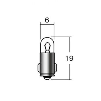 【メール便】 M＆Hマツシマ　白熱電球(1個入) 6v1.5w T6.5 BA7S オレンジ 1P7603 O...