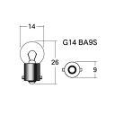 【メール便】 M&Hマツシマ 白熱電球(2個入) 12v6w G14 BA9S A7512【お寄せ品、返品キャンセル不可。欠品終売時連絡あり】