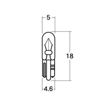 Light Valves - M＆Hマツシマ　白熱電球(2個入) 12v1.7w T5WB 小　AWB113S【お寄せ品、返品キャンセル不可。欠品終売時連絡あり】