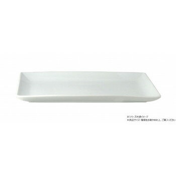 ホワイト　長角プレート 28×14cm 703695【お寄せ品、返品キャンセル不可。欠品終売時連絡あり】