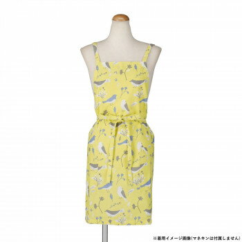 Sommelier Aprons - フレンズヒル ショートエプロン トリトハナ イエロー WS-279-20【お寄せ品、返品キャンセル不可。欠品終売時連絡あり】