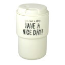 ダブルウォールタンブラー NICEDAY 340ml WH【お寄せ品、返品キャンセル不可。欠品終売時連絡あり】