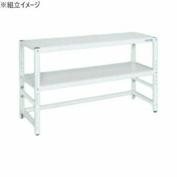 【直送品】サカエ ラック最下段前カンヌキなし仕様高さ調整タイプ パールホワイト TSTN2-1590KW【お寄せ品、返品キャンセル不可。欠品終売時連絡あり】