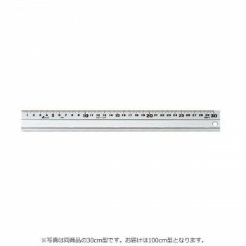【直送品】シンワ アルミ定規 アル助 100cm型 スベリ止め付き 110-0004 65382【お寄せ品、返品キャンセル不可。欠品終売時連絡あり】