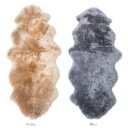 【直送品】ムートンフリース 長毛タイプ 約58×175cm LWR00517 GY・グレー【お寄せ品、返品キャンセル不可。欠品終売時連絡あり】(3)