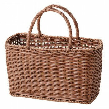 萬洋(まんよう) 樹脂湯かご 角・茶 91-195【お寄せ品、返品キャンセル不可。欠品終売時連絡あり】