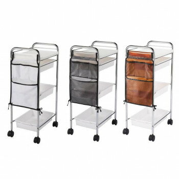 【直送品】サロン向け　ワゴン用オプション　ワゴンポケット大　80140・ブラック【お寄せ品、返品キャンセル不可。欠品終売時連絡あり】
