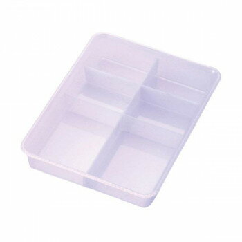 Makeup Boxes - 喜田 K-1 スケルトンタイプ ロットケース パステルホワイト (0007212)【お寄せ品、返品キャンセル不可。欠品終売時連絡あり】