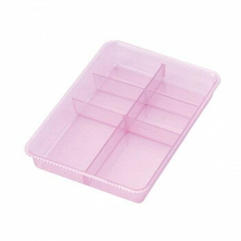 Makeup Boxes - 喜田 K-1 スケルトンタイプ ロットケース パステルピンク (0007213)【お寄せ品、返品キャンセル不可。欠品終売時連絡あり】