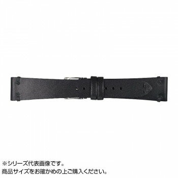 Mens - 【メール便】 Emitta(エミッタ) 時計バンド ブッテーロ 18mm ブラック (美錠:銀) EB-A18【お寄せ品、返品キャンセル不可。欠品終売時連絡あり】