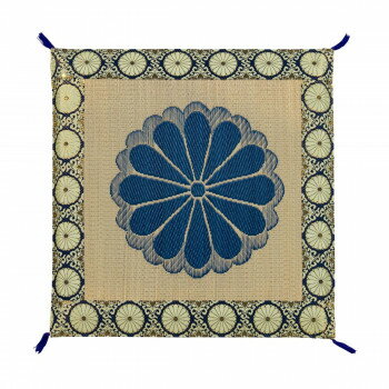 Low Rebound Cushions - 【直送品】い草 御前座布団・御前全拝敷金襴菊 70cm×70cm MA001【お寄せ品、返品キャンセル不可。欠品終売時連絡あり】