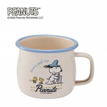 豊琺瑯 スヌーピー・ホーローマグカップ　「キャプテン」 SNJ-2435【お寄せ品、返品キャンセル不可。欠..