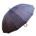 藤田屋 紳士16本骨長傘 70cm ダブルライン ネイビー T70-2123【お寄せ品、返品キャンセル不可。欠品終売時連絡あり】