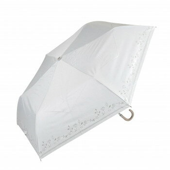 藤田屋 晴雨兼用折りたたみ傘 50cm 晴雨兼用丸手元 刺繍風ステッチ SMM-2554(KT)【お寄せ品、返品キャ..