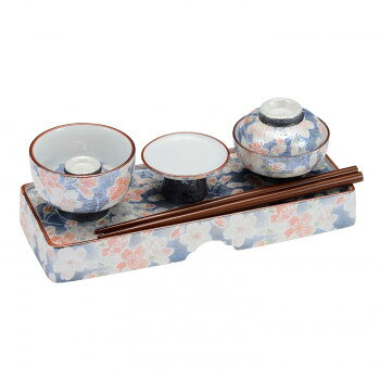 略式仏膳 有田焼 雅桜ブルー 43660000z2072【お寄せ品、返品キャンセル不可。欠品終売時連絡あり】