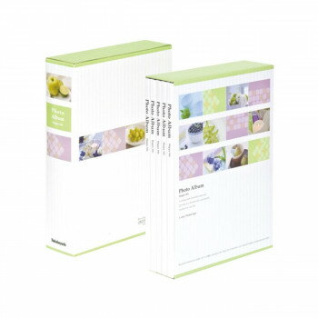 【直送品】ナカバヤシ　5冊組ポケットアルバム270枚　スイーツ/グリーン　5PL-270-32-G【お寄せ品、返..