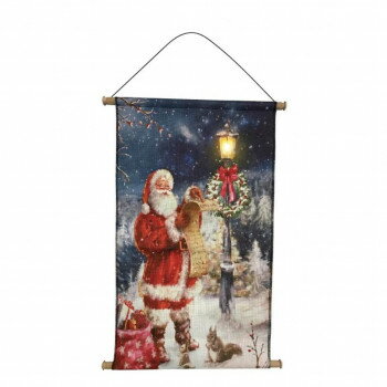 LEDウォールタペストリー プレゼントサンタ 400913201【お寄せ品、返品キャンセル不可。欠品終売時連絡..