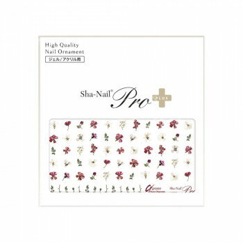 【メール便】 Sha-Nail Pro PLUS 写ネイル ネイルシール real floret clear Red RUMI-PRF03【お寄せ品、返品キャンセル不可。欠品終売時連絡あり】
