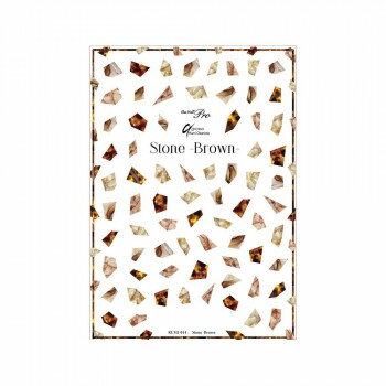 【メール便】 Sha-Nail Pro 写ネイル ネイルシール Stone -Brown- RUMI-014【お寄せ品、返品キャンセル不可。欠品終売時連絡あり】
