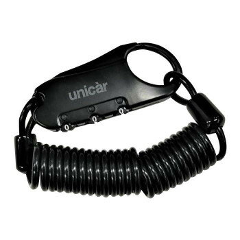 【メール便】 ユニカー工業 セキュリティワイヤーロック 3×1400 BL-31BK【お寄せ品、返品キャンセル不..