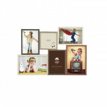 ラドンナ フォトフレーム 写真立て AVANTI コラージュ 6面 DF84-60【お寄せ品、返品キャンセル不可。欠品終売時連絡あり】