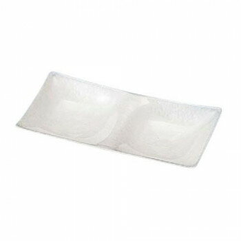 福井クラフト　16.8cm2点薬味皿白アクア 54036490【お寄せ品、返品キャンセル不可。欠品終売時連絡あり】