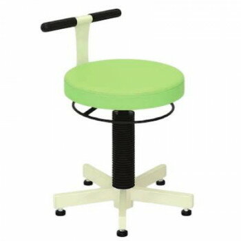 【直送品】高田ベッド製作所 PTスツールS(アジャスター付き) ライムグリーン TB-765-02【お寄せ品、返品キャンセル不可。欠品終売時連絡あり】