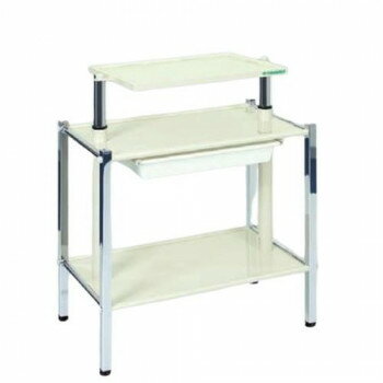 【直送品】高田ベッド製作所 HLワーゴン(アジャスター付き) スチール製ワゴン TB-37-02【お寄せ品、返品キャンセル不可。欠品終売時連絡あり】