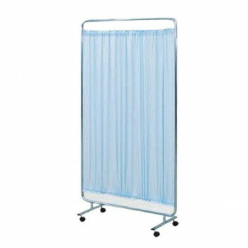 【直送品】高田ベッド製作所 1連衝立 キャスター付き ブルー TB-657【お寄せ品、返品キャンセル不可。欠品終売時連絡あり】