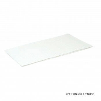 【直送品】高田ベッド製作所 低反発マット用綿製カバー 幅55×長さ180cm 白 C-1238【お寄せ品、返品キャンセル不可。欠品終売時連絡あり】