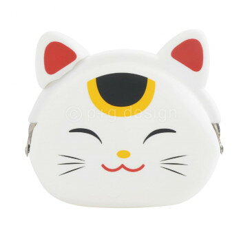 ピージーデザイン MiMiPOCHI JAPAN(ミミポチジャパン) 招き猫　白【お寄せ品、返品キャンセル不可。欠品終売時連絡あり】