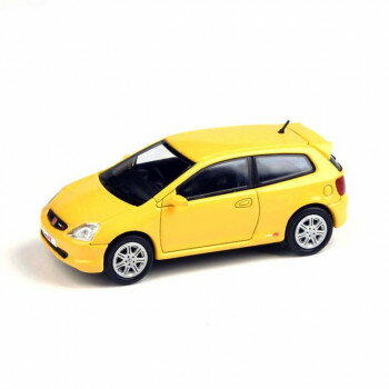 JADI ホンダ シビック タイプR EP3 01 サンライトイエロー RHD 1/64スケール PA65345【お寄せ品、返品..