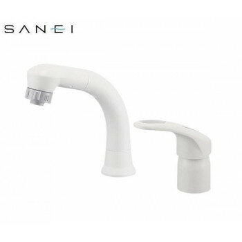 三栄水栓　SANEI　シングルスプレー混合栓(洗髪用)　寒冷地　K37610EJK-13【お寄せ品、返品キャンセル..
