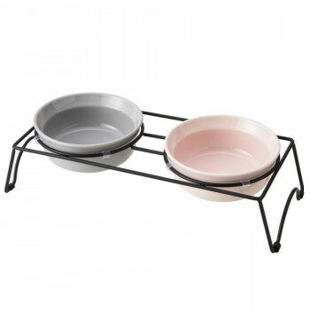 appetit　アペティ　ペット用食器　犬用丸 L ダブルセット GL＆PK　T-922071【お寄せ品、返品キャンセル不可。欠品終売時連絡あり】