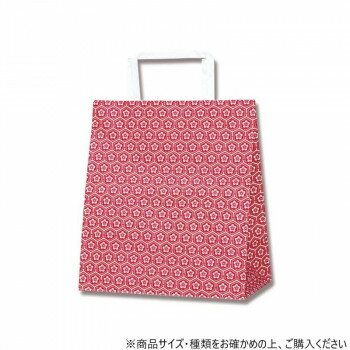 シモジマ HEIKO(ヘイコー) 003263500 H25チャームバッグ S2 梅小紋 赤 50枚【お寄せ品、返品キャンセル不可。欠品終売時連絡あり】