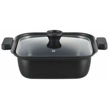 IH非对应 - タマハシ 囲 -KAKOMI- IH対応角型卓上鍋 24cm KK-24W【お寄せ品、返品キャンセル不可。欠品終売時連絡あり】