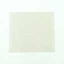 志成販売 手紡ぎ手織りで織り上げたKHADIのフリンジクロス アイボリー 305090IV【お寄せ品、返品キャンセル不可。欠品終売時連絡あり】(3)