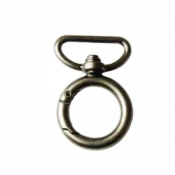 【メール便】 ソウヒロ joint クラフトパーツ 25mmDカン付き開閉丸カン 2個入 アンティークシルバー JTMP-197【お寄せ品、返品キャンセル不可。欠品終売時連絡あり】