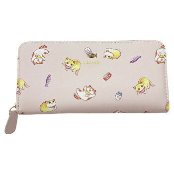 necoco ラウンド長財布 A48-11 ピンク【お寄せ品、返品キャンセル不可。欠品終売時連絡あり】