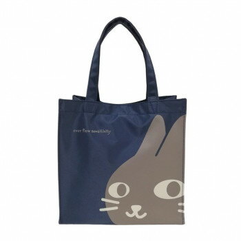 優美社　6821-00　O.F.S （オーエフエス） ナイロンプリント手提げ ネイビー【お寄せ品、返品キャンセル不可。欠品終売時連絡あり】