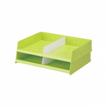 LIHIT LAB.(リヒトラブ)　フリーサイズレタートレー　A4　黄緑　A-7312-6【お寄せ品、返品キャンセル不可。欠品終売時連絡あり】