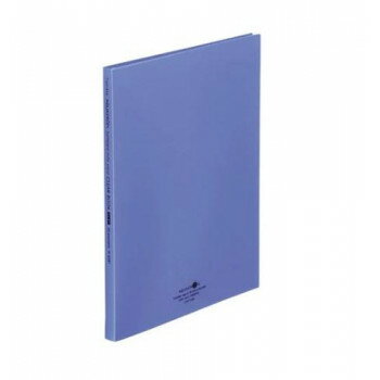 LIHIT LAB.(リヒトラブ)　AQUA DROPs(アクアドロップス)　クリヤーブックフラット　A4　S型(タテ型)　青　N-5061-8【お寄せ品、返品キャンセル不可。欠品終売時連絡あり】