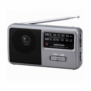 OHM AudioComm AM/FM ポータブルラジオ RAD-F1771M【お寄せ品、返品キャンセル不可。欠品終売時連絡あり】