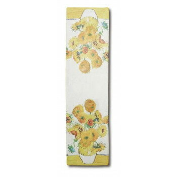 名画ストール ゴッホ「ひまわり」 AU-01509【お寄せ品、返品キャンセル不可。欠品終売時連絡あり】