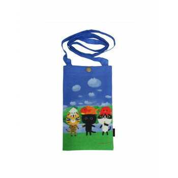 【メール便】 糸井忠晴 スマホショルダーバッグ ネコランド IT-01071【お寄せ品、返品キャンセル不可。..