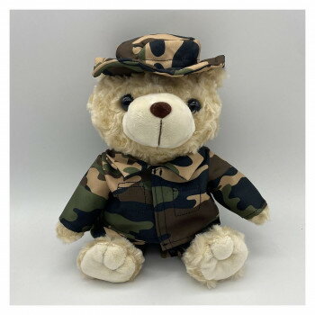 Bear - ACアドバンス ハット迷彩ベア ぬいぐるみ BEAR031【お寄せ品、返品キャンセル不可。欠品終売時連絡あり】