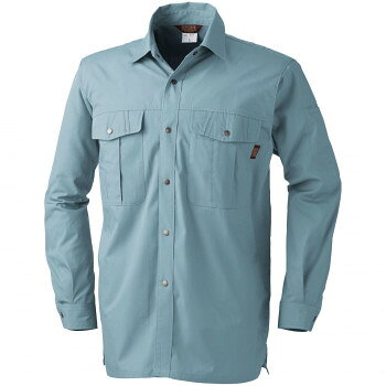 桑和 535 長袖シャツ 3Lサイズ ミストブル(208)【お寄せ品、返品キャンセル不可。欠品終売時連絡あり】