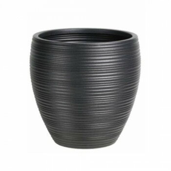 PE Pot Series Leger レジェ PE鉢カバー つぼ型 ブラック ケンガイ8号用 F180-002K...