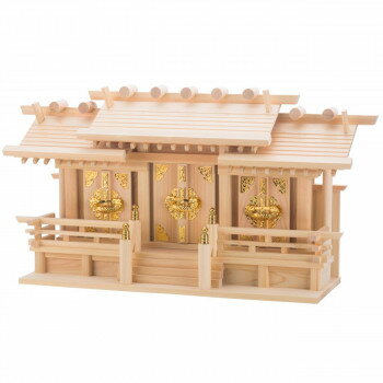 【直送品】神棚の里 神棚 超低床屋根違い三社 聖【お寄せ品、返品キャンセル不可。欠品終売時連絡あり】