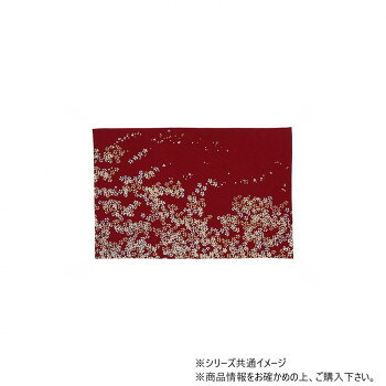 【直送品】サカエ金襴　防炎経机掛　金彩金銀桜　唐木型　16号　38.0×26.0　房無　エンジ【お寄せ品、返品キャンセル不可。欠品終売時連絡あり】